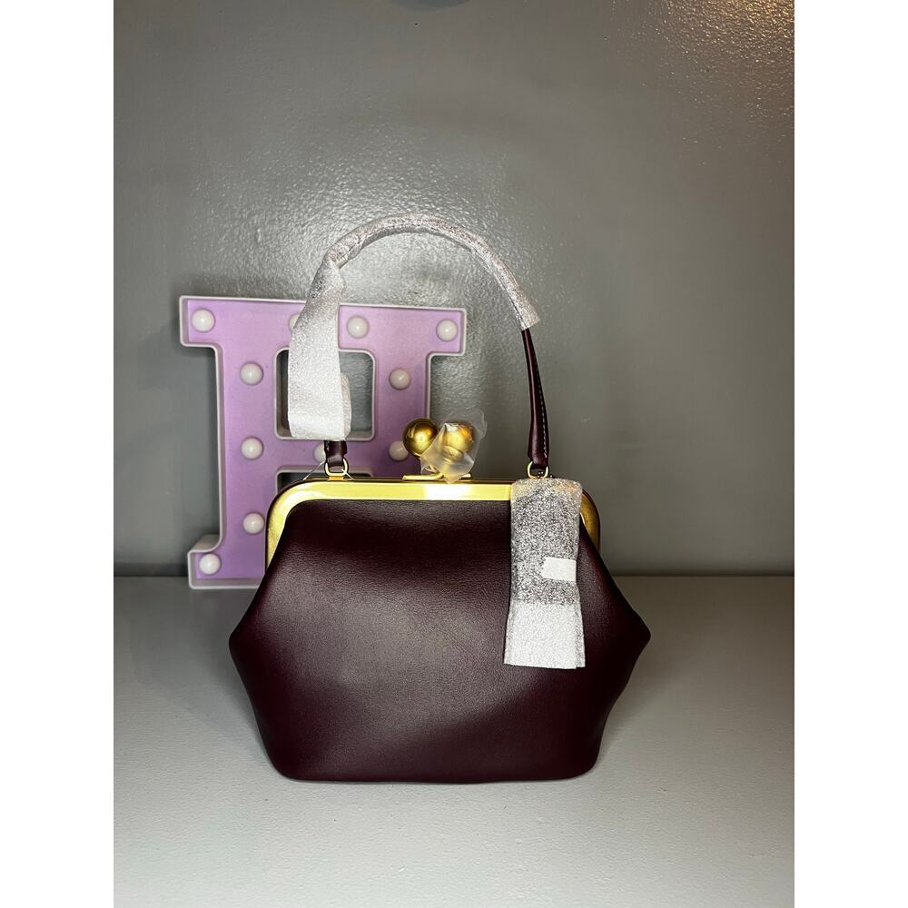 Coach Kisslock Frame Bag 16 - Black Currant - Picture 5 of 9